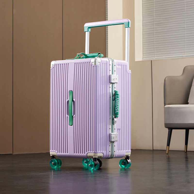 Spinner Wheel Rolling Suitcase 20 Inch - กระเป๋าเดินทางล้อลาก โครงอะลูมิเนียม ด้ามจับกว้าง ขนาด 20 นิ้ว
