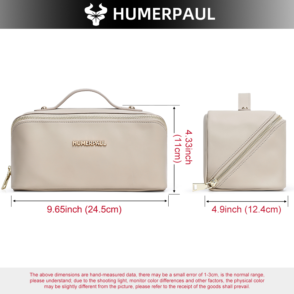 กระเป๋าเครื่องสำอางหนังแท้ HUM - Cosmetic Bags บทวิจารณ์และราคา